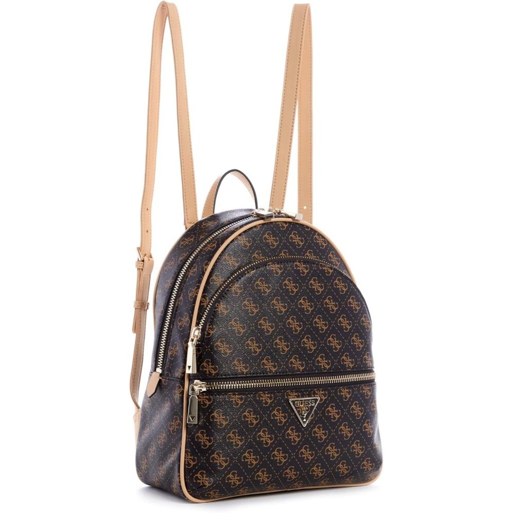 Womens Manhattan Large Patchwork Backpack Brown 1… - image 2